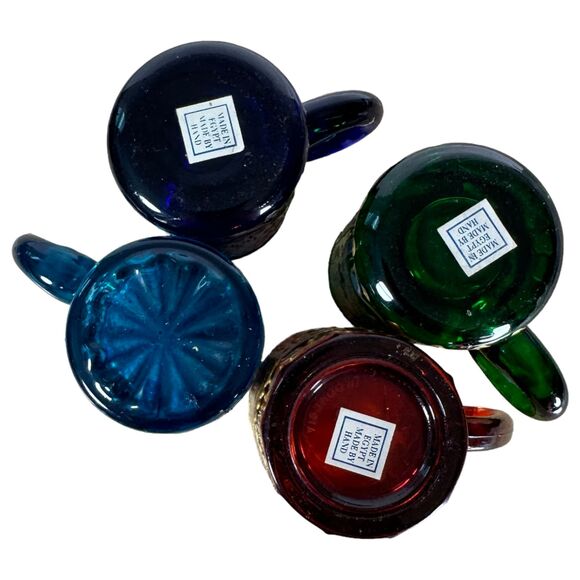 Hand Painted Egyptian Espresso Shot Glasses (Lot of 4) - Picture 7 of 7